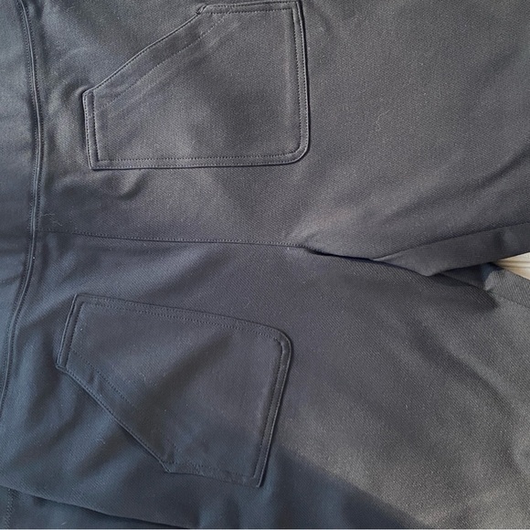 Anthropologie Maeve Womens Pants Black Slit Flared Ponte Stretch Size Large - Picture 7 of 12